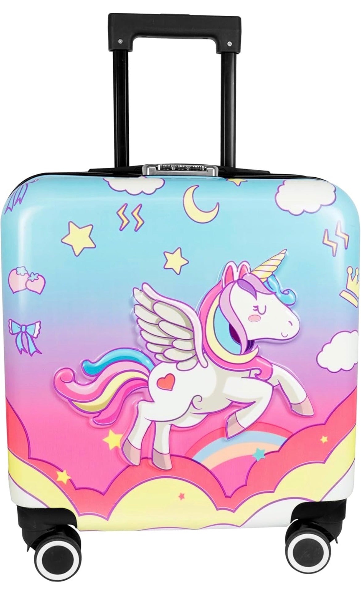 Unicorn trolley with lock for girls