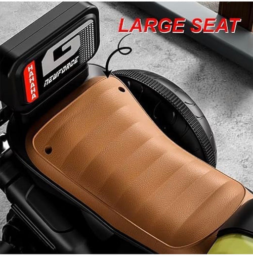 6V Battery YAHAHA Bike rideon | Music, LED Lights | Manual Control | Battery-Operated Ride-On Bike with Backrest for Boys & Girls Aged 1-5 Years (Yamaha, Red)