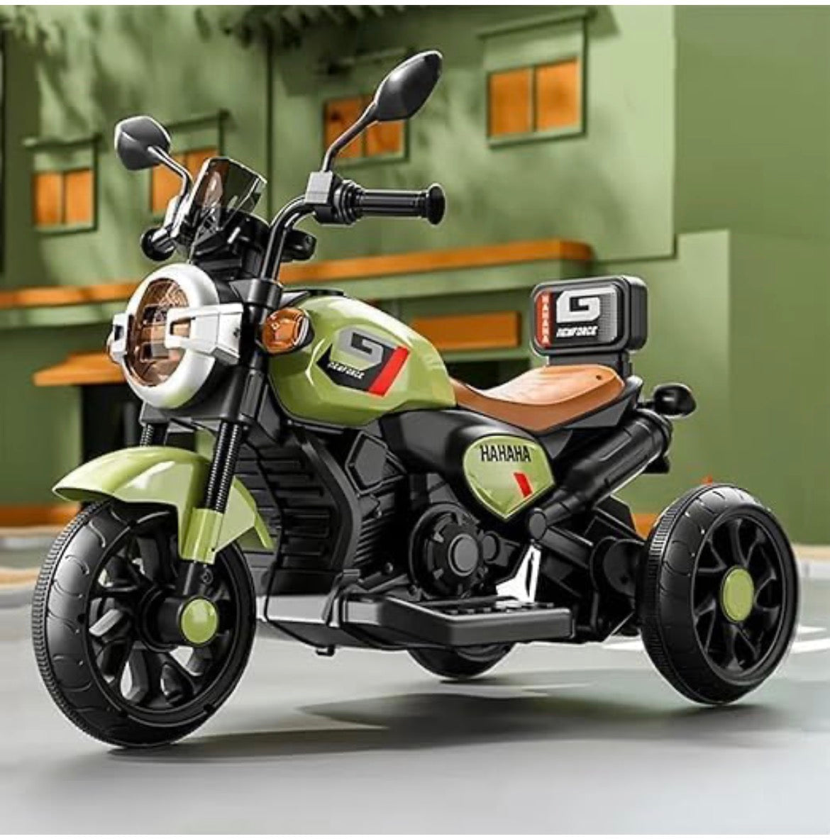 6V Battery YAHAHA Bike rideon | Music, LED Lights | Manual Control | Battery-Operated Ride-On Bike with Backrest for Boys & Girls Aged 1-5 Years (Yamaha, Red)