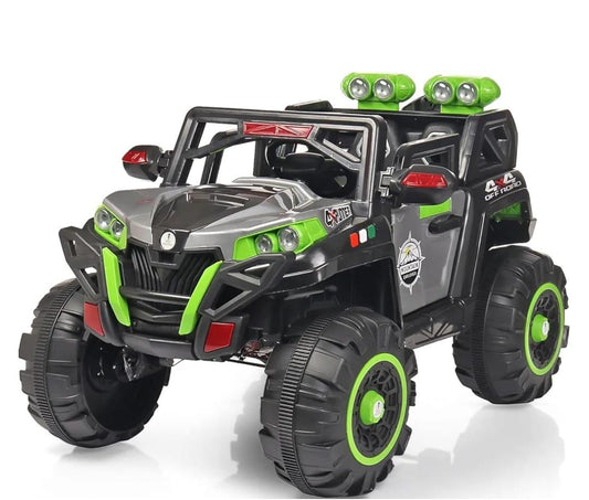 Battery Operated 4x4 Big Size 12V Battery Ride On Thar, Jeep for Kids Drive 2 to 10 Years | Motor for Steering | Remote Control | Suspensions | Jumbo Driving Car